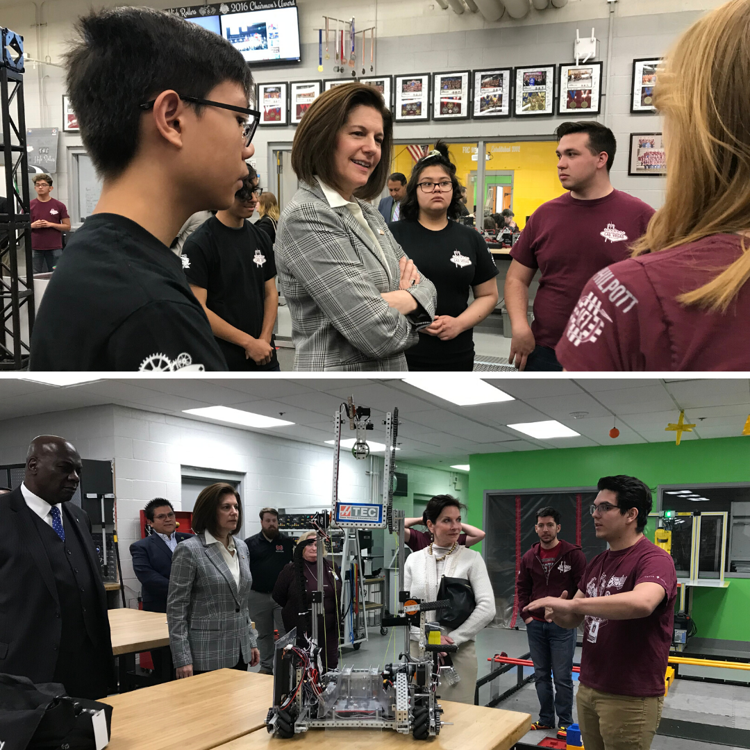 Cortez Masto Visits Cimarron High Robotics Program, Touts WORKER Act